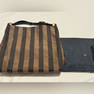 Fendi Pequin Striped Habo tote bag